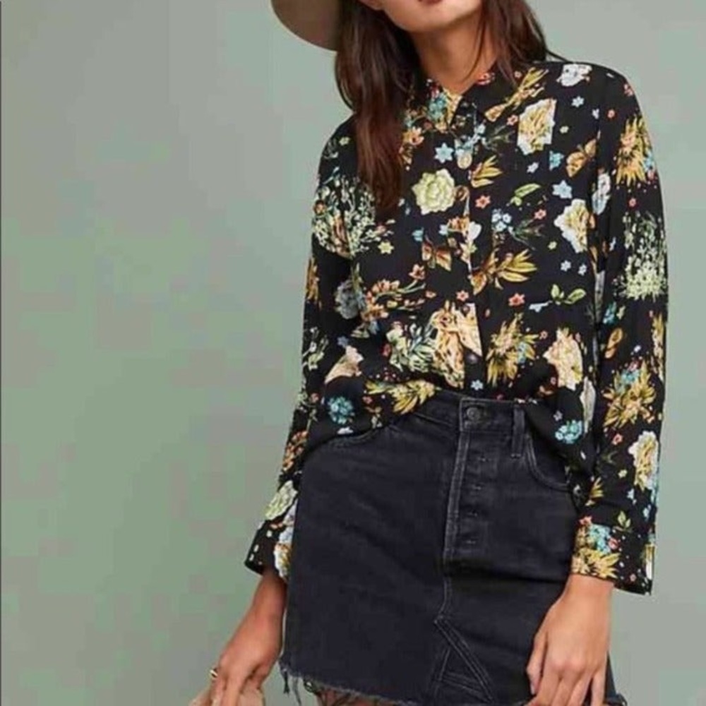 Anthropologie Maeve Blouse Size 4 Great Condition